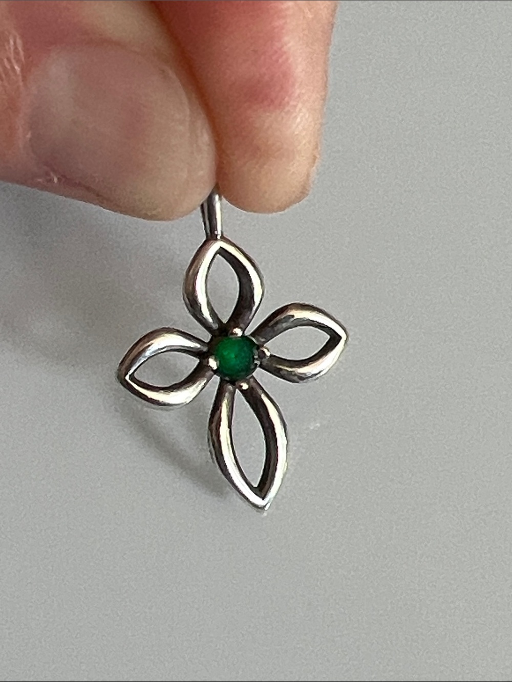 James Avery Cross gemstone pendant